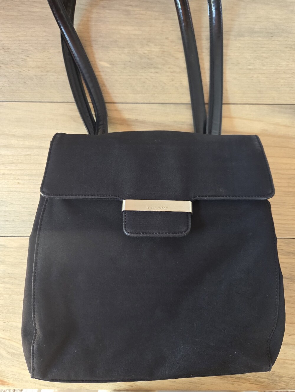 Vintage 90s Nine West Black Shoulder Bag